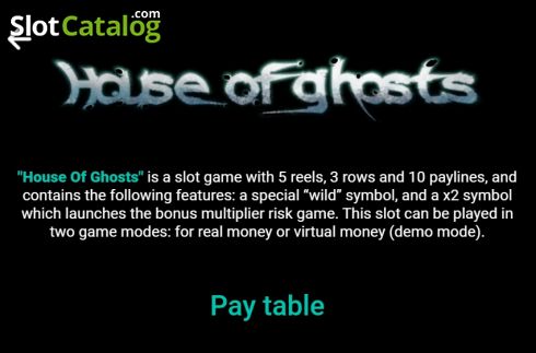 Οθόνη6. House Of Ghosts Κουλοχέρης