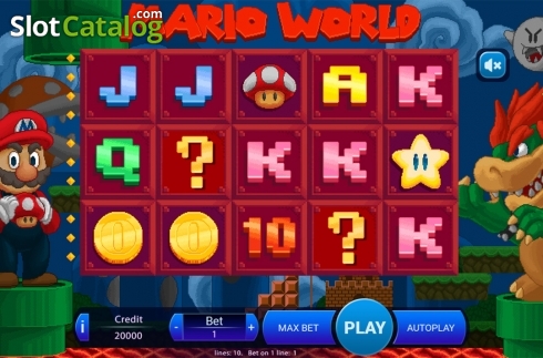 Οθόνη2. Mario World Κουλοχέρης
