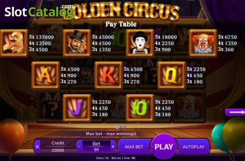 Οθόνη6. Golden Circus Κουλοχέρης