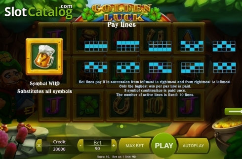 Οθόνη7. Golden Luck (X Play) Κουλοχέρης 