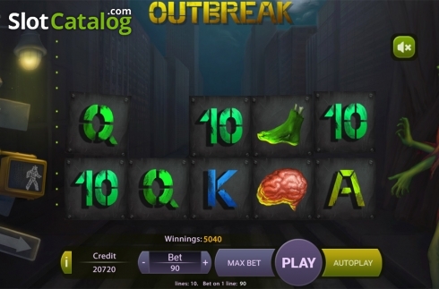 Οθόνη6. Outbreak (X Play) Κουλοχέρης