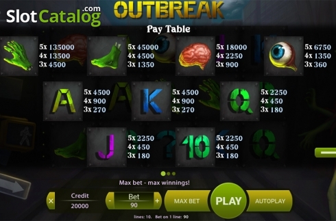 Οθόνη7. Outbreak (X Play) Κουλοχέρης