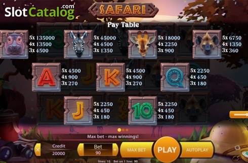 Οθόνη7. Safari (X Play) Κουλοχέρης