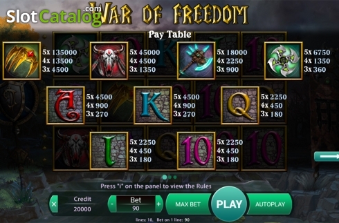 Οθόνη6. War Of Freedom Κουλοχέρης