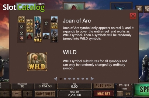 Οθόνη9. Joan of Arc (XIN Gaming) Κουλοχέρης