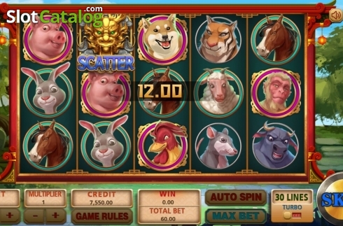 Οθόνη5. Chinese Zodiac (XIN Gaming) Κουλοχέρης