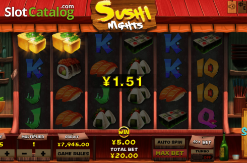 Οθόνη3. Sushi Nights Κουλοχέρης 