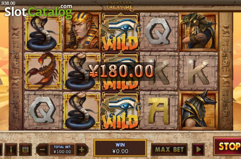 Οθόνη5. Egyptian Treasure (XIN Gaming) Κουλοχέρης