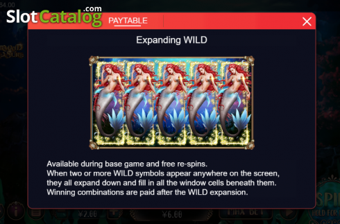 Οθόνη6. Mermaid Treasure (XIN Gaming) Κουλοχέρης