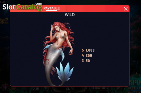 Οθόνη9. Mermaid Treasure (XIN Gaming) Κουλοχέρης