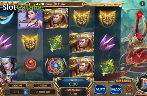 Οθόνη2. King of Glory (XIN Gaming) Κουλοχέρης