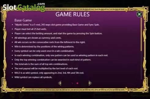 Οθόνη5. Mystic Gems (XIN Gaming) Κουλοχέρης