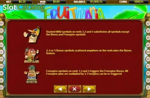 Οθόνη5. Fruit Mania (XIN Gaming) Κουλοχέρης