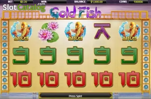 Οθόνη2. Gold Fish (XIN Gaming) Κουλοχέρης