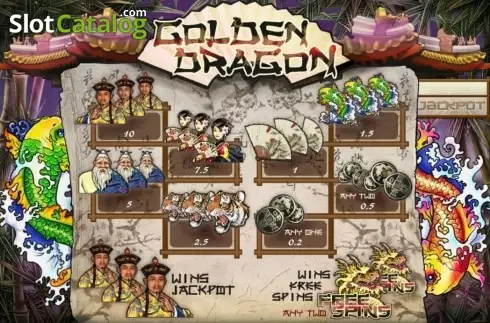 Οθόνη4. Golden Dragon (XIN Gaming) Κουλοχέρης