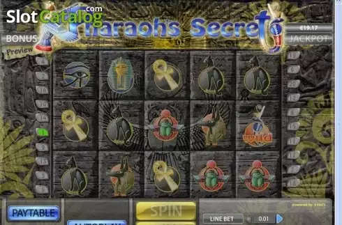 Οθόνη2. Pharaohs Secret (XIN Gaming) Κουλοχέρης