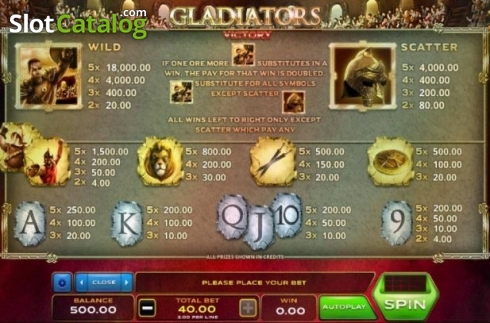 Οθόνη6. Gladiators Victory Κουλοχέρης
