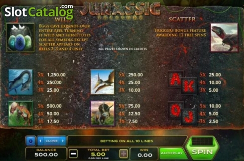 Οθόνη5. Jurassic Treasure (Xplosive Slots Group) Κουλοχέρης 