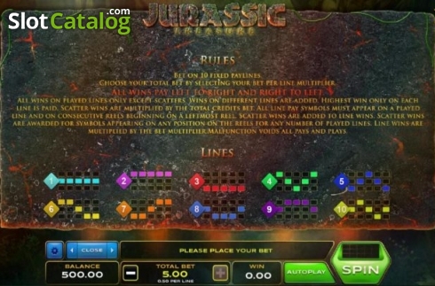 Οθόνη7. Jurassic Treasure (Xplosive Slots Group) Κουλοχέρης 