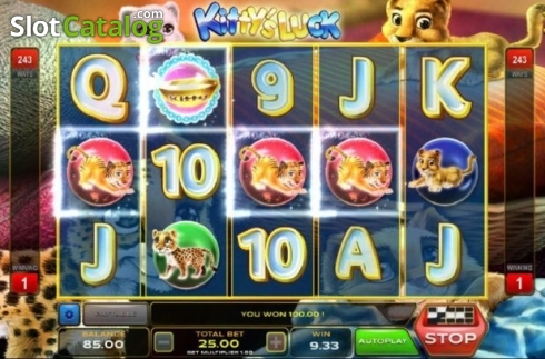 Οθόνη3. Kitty's Luck Κουλοχέρης