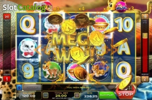 Οθόνη6. Kitty's Luck Κουλοχέρης