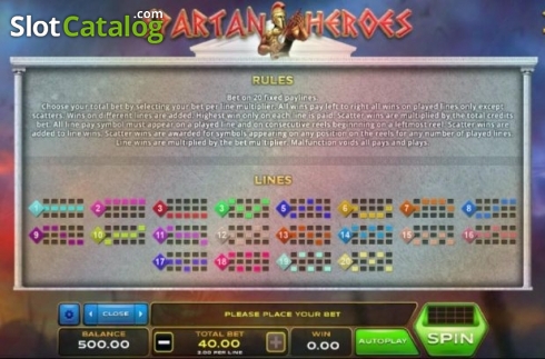 Οθόνη5. Spartan Heroes Κουλοχέρης