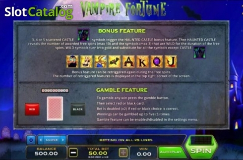 Οθόνη5. Vampire Fortune Κουλοχέρης