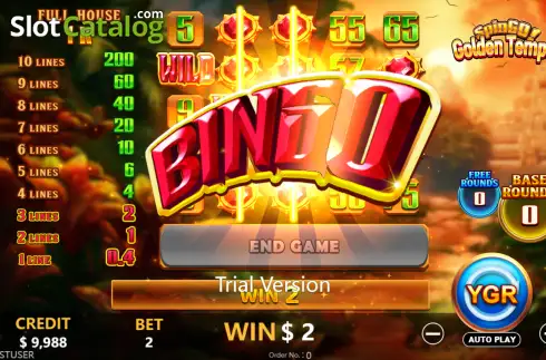 Οθόνη3. Golden Temple SpinGO! Κουλοχέρης