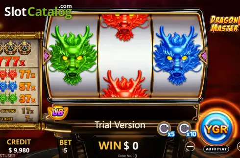 Οθόνη2. Dragon Master 777 Κουλοχέρης 