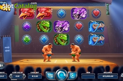 Οθόνη3. Yokozuna Clash Κουλοχέρης 