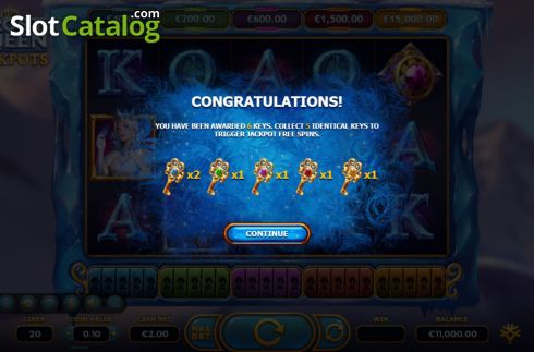 Οθόνη3. Frost Queen Jackpots Κουλοχέρης