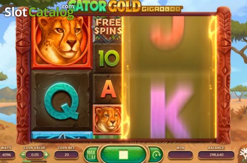 Οθόνη5. Gator Gold Gigablox Κουλοχέρης