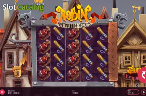 Οθόνη3. Robin Nottingham Raiders Κουλοχέρης