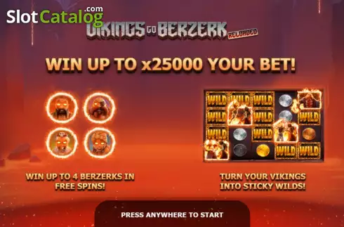Οθόνη2. Vikings Go Berzerk Reloaded Κουλοχέρης 