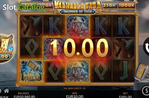 Οθόνη6. Valhalla Saga Thunder of Thor Κουλοχέρης