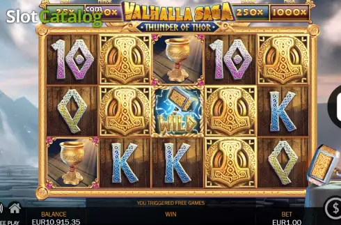 Οθόνη8. Valhalla Saga Thunder of Thor Κουλοχέρης