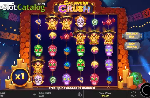 Οθόνη9. Calavera Crush Κουλοχέρης