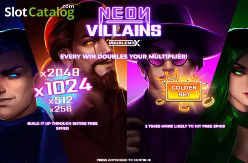 Οθόνη2. Neon Villains Doublemax Κουλοχέρης