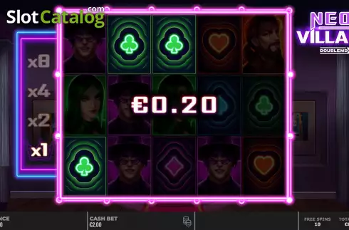 Οθόνη8. Neon Villains Doublemax Κουλοχέρης