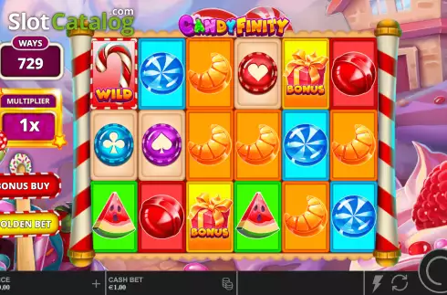 Οθόνη3. Candyfinity Κουλοχέρης