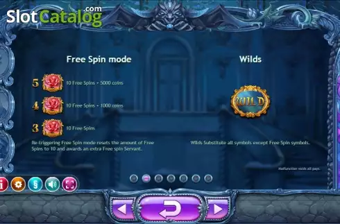 Πίνακας πληρωμών FreeSpin και Wild. Beauty & The Beast (Yggdrasil) Κουλοχέρης