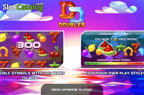 243 τρόποι για να κερδίσετε. Doubles Κουλοχέρης