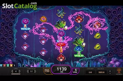 Οθόνη3. Magic Mushrooms (Yggdrasil) Κουλοχέρης