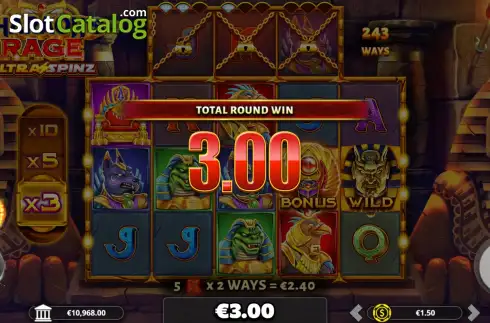 Οθόνη3. Pharaoh's Rage UltraSpinz Κουλοχέρης 