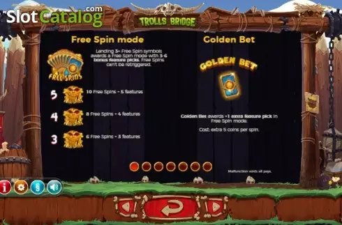 Πίνακας πληρωμών 1. Trolls Bridge (Yggdrasil) Κουλοχέρης
