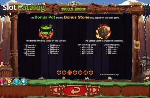Πίνακας πληρωμών 3. Trolls Bridge (Yggdrasil) Κουλοχέρης