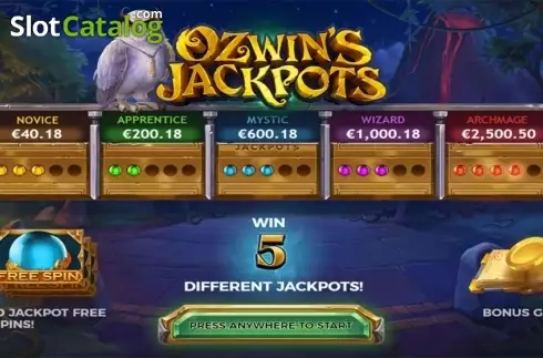 Οθόνη2. Ozwin's Jackpots Κουλοχέρης