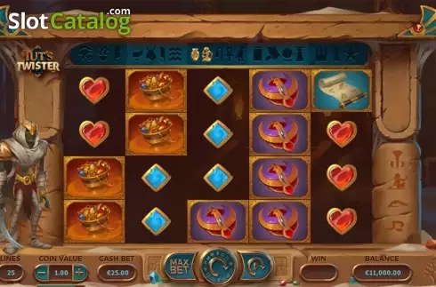 Οθόνη3. Tut's Twister Κουλοχέρης