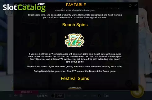 Οθόνη5. Slot Alice Κουλοχέρης