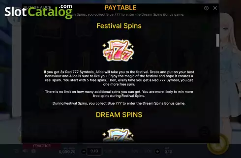 Οθόνη6. Slot Alice Κουλοχέρης